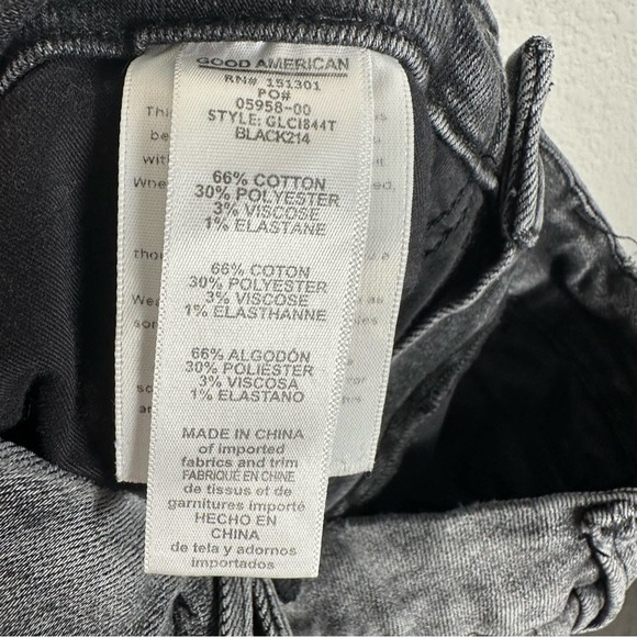 Good American Womens Good Legs Stovepipe Cigarette Jeans in Grey Size 4 / 27 - Picture 7 of 11